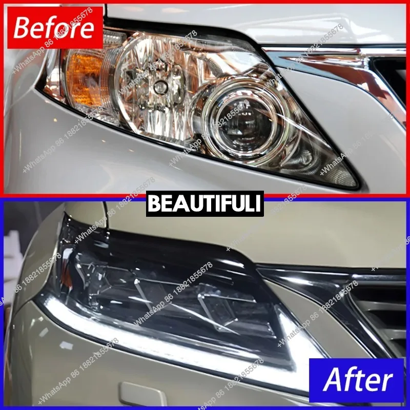 For Rx270 Rx300 Rx330 Rx350 2009-2015 Auto Headlights Assembly Upgrade High Quality Led 3 Projector Lens Tool Accessories