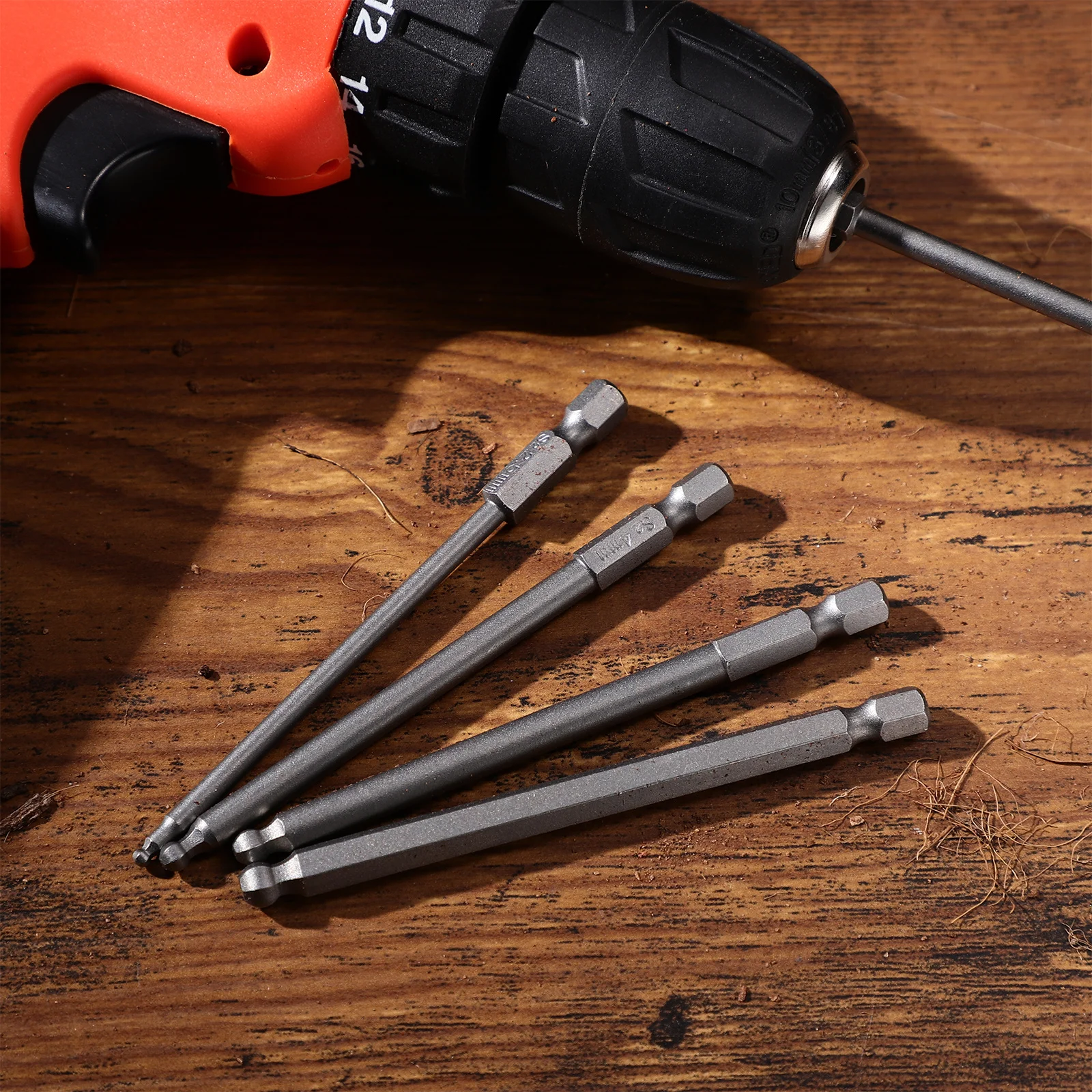 

5Pcs Ball End Screwdriver Bits Made of Quality Alloy Steel Smooth Surface Strong Suction for Various Tools Excellent Workmanship