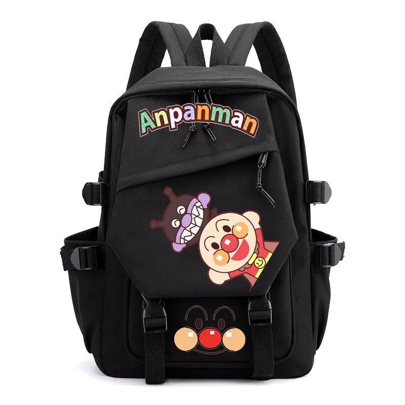 New Cute Anpanman School Bag Children's Backpack Men's and Women's Backpack Children's Best Gift Zipper Shoulders Accessories