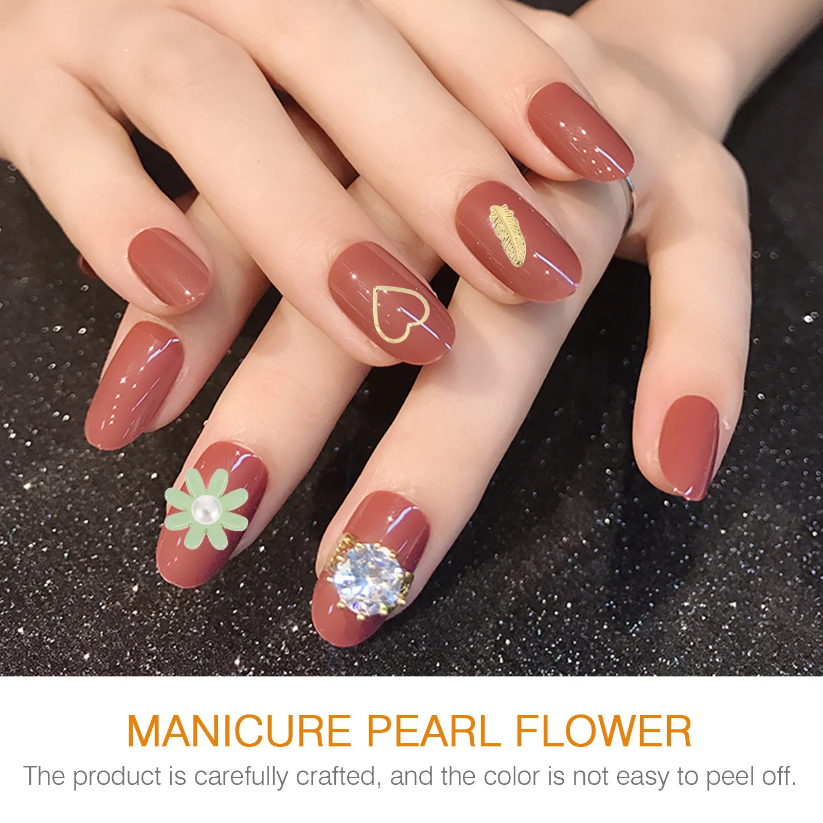 

1 Box Pearl Art Decorations Manicure Studs Fake Ornaments Diy Manicure Charms Nail Art Supplies Pear Flower Decorative Nail