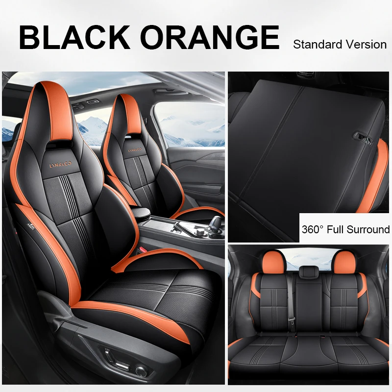 Custom Fit Auto Accessoires Stoelhoezen Full Set Kunstleer Voor Lynk & Co 01 Ev 2021-2024 Met Voor-En Achterste Rij Fullset