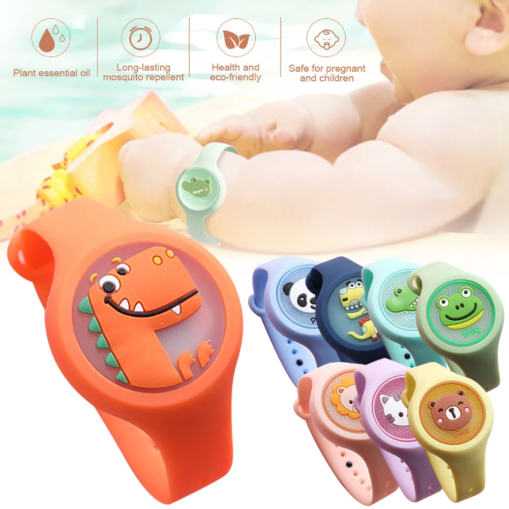 Bracelet anti-moustiques léger en silicone pour enfants, montre anti-moustiques d\'extérieur