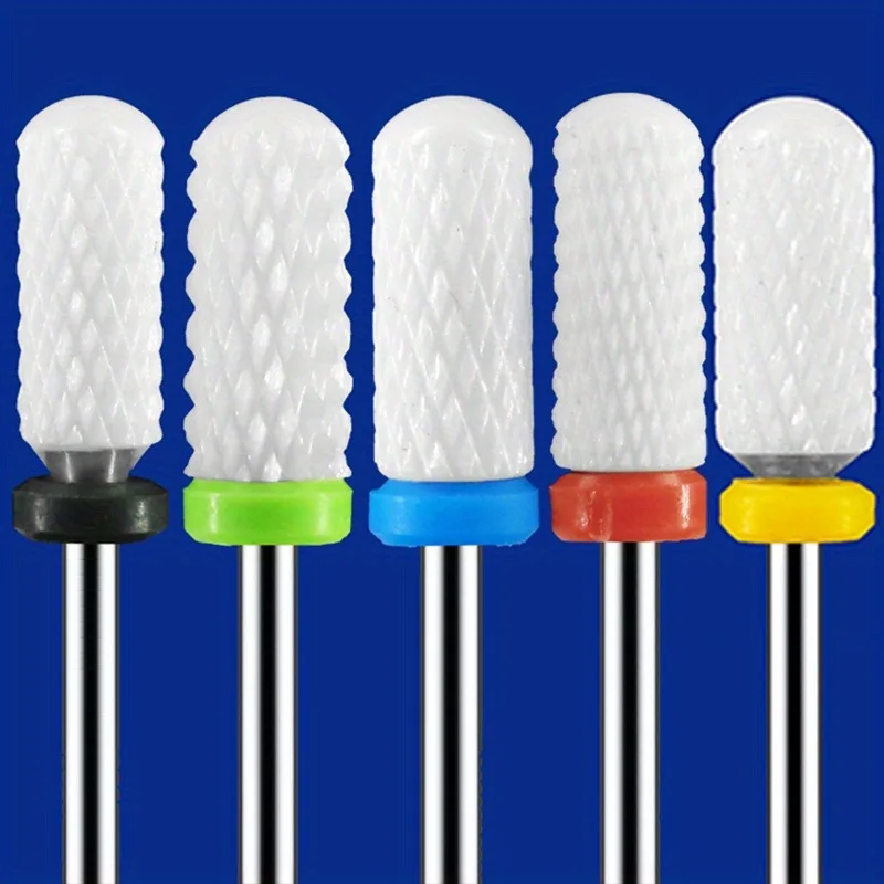 キット-1/2/4個入り セラミックネイルドリルビット ミリングカッター、電動マニキュアドリル ペディキュアミルビット、マシンファイル ネイルアートツール