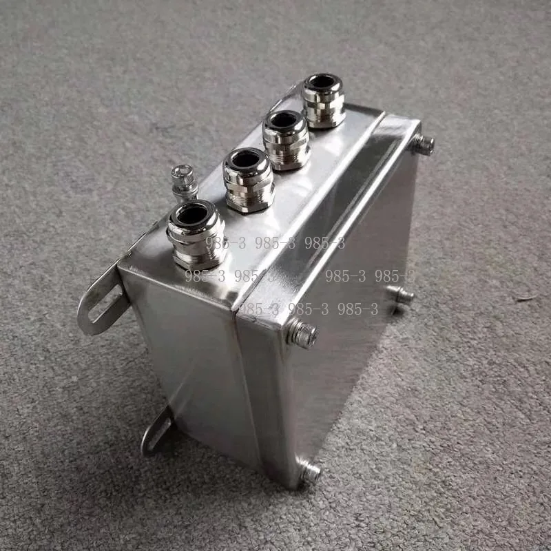 304 Stainless Steel Protective Box, Outdoor Waterproof Three-proof Junction Box for Cable Wiring