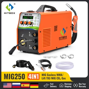 آلة لحام شبه أوتوماتيكية Hitbox ، 3 في 1 ، TIG ، MIG ، آلة لحام عاكس صغيرة ، MIG250 أفضل 10 مبيعات آلة لحام صغيرة MIG - No3