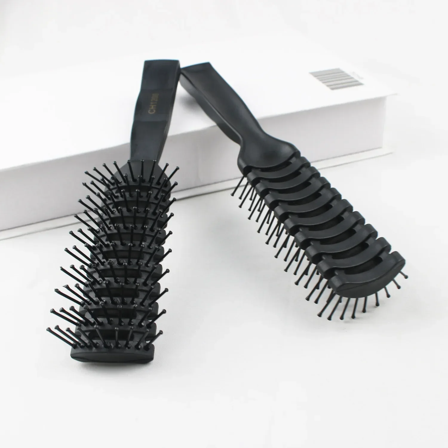 Anti-Static Hair Comb for Men Fluffy Hair Brush Ribbed Durable Convenient Corrosion-Resistant Hair Brushes Barber Accessories