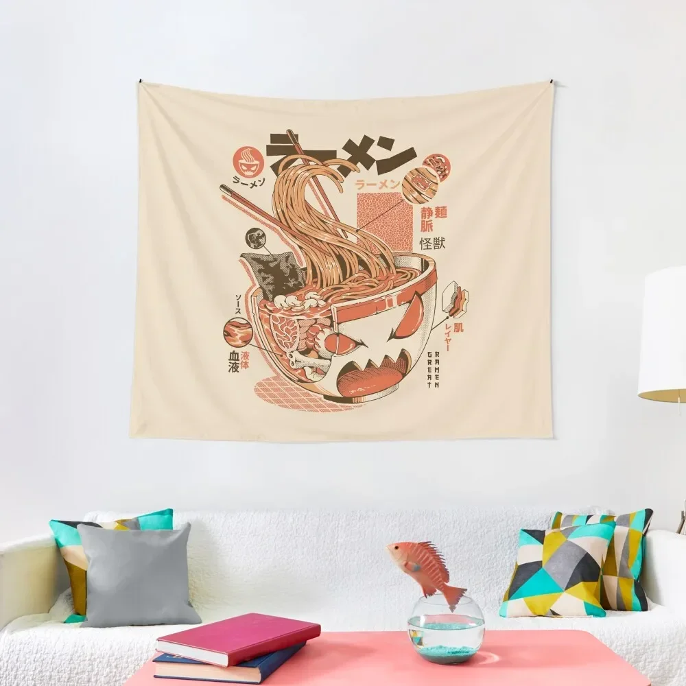 

X-ray Great Ramen! Tapestry Decoration Wall Room Decor Room Decor Korean Style Tapestry