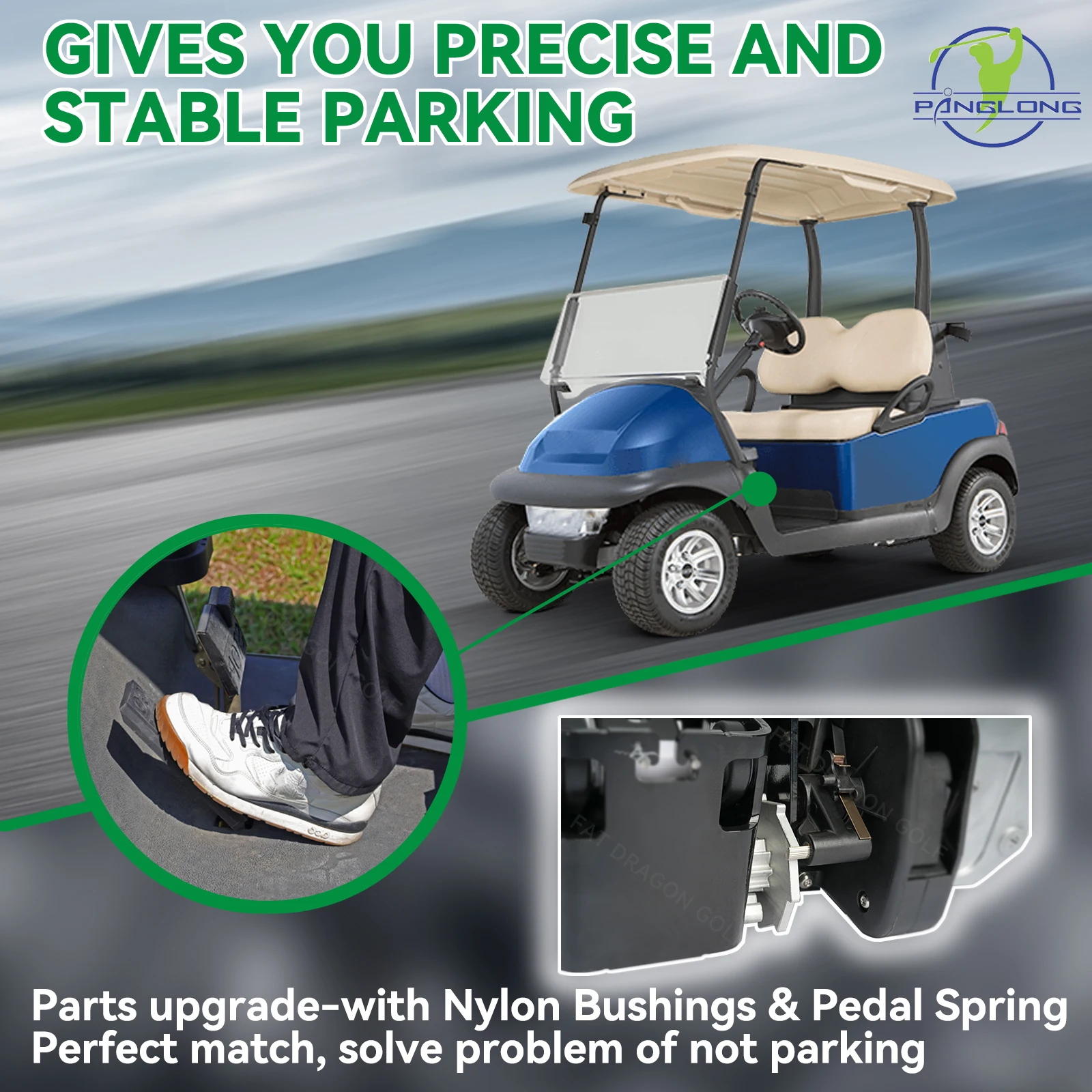 Club Car 2009-up Precedent 및 2018-UP TempoOEM용 골프 카트 파크 브레이크 릴리스 및 주차 기어 수리 키트 # 103777601