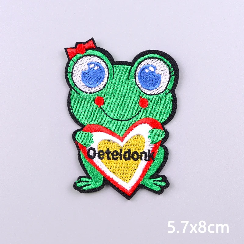 Nederland Oeteldonk embleem borduurpatch opstrijkbare patches voor kleding DIY ster hart carnaval voor Nederland versieren badge