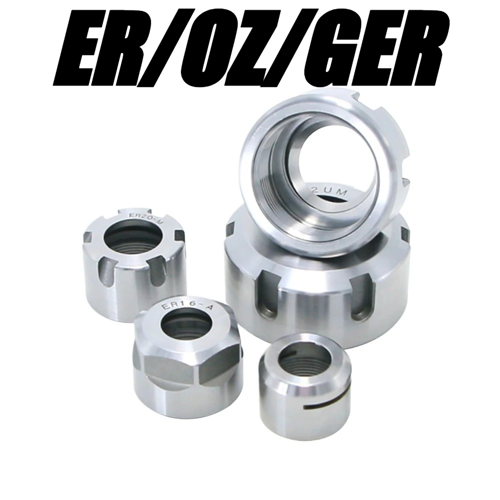 ER8 ER11 ER16 ER20 ER25 ER32 ER40 A M UM SK10 SK16 GER11 GER16 GER20 GER25 GER32 High Precision ER Nut CNC Nut Engraving machine