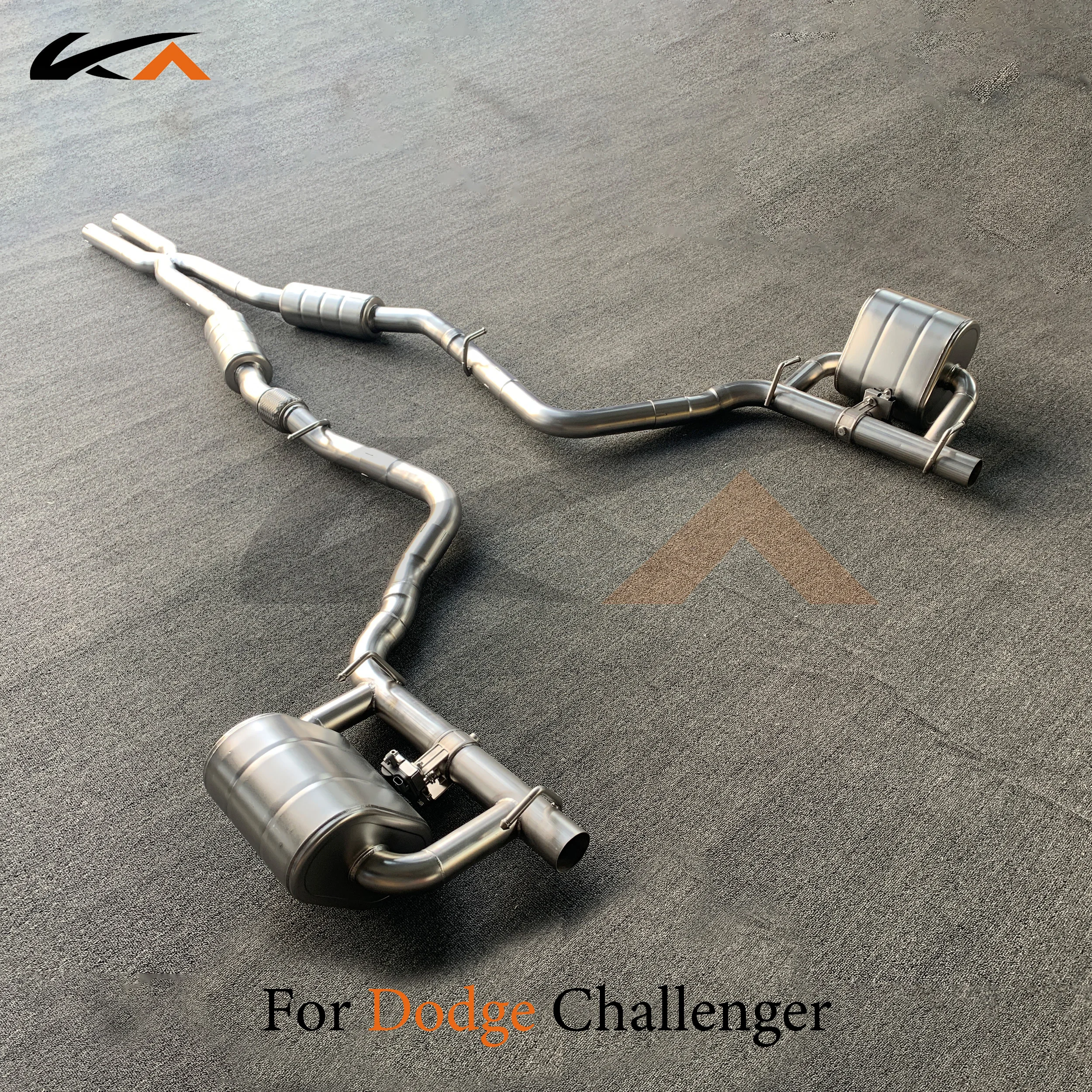 

KA Tuning exhaust system stainless catback for Dodge Challenger Charger 3.6 rear section performance parts muffler valve