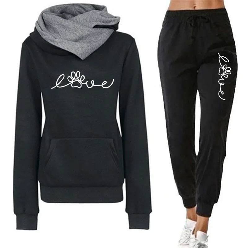 Outdoors Hoodies Autumn Winter Quality Women's Tracksuit Casual Print Single Sport Pants Comfort Daily Jogging Gym Woman Fashion