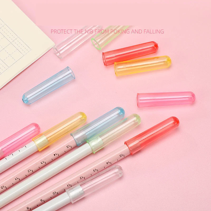 Candy Colored Pencil Cap Student Pencil Cap Plastic Fall-resistant Pen Cap Nib Protection Case