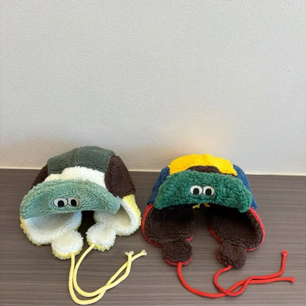 

Cute Lamb Wool Warm Lei Feng Cap Thickened Winter Warm Ear Protection Hat Soft Korean Style Flap Cap Snow