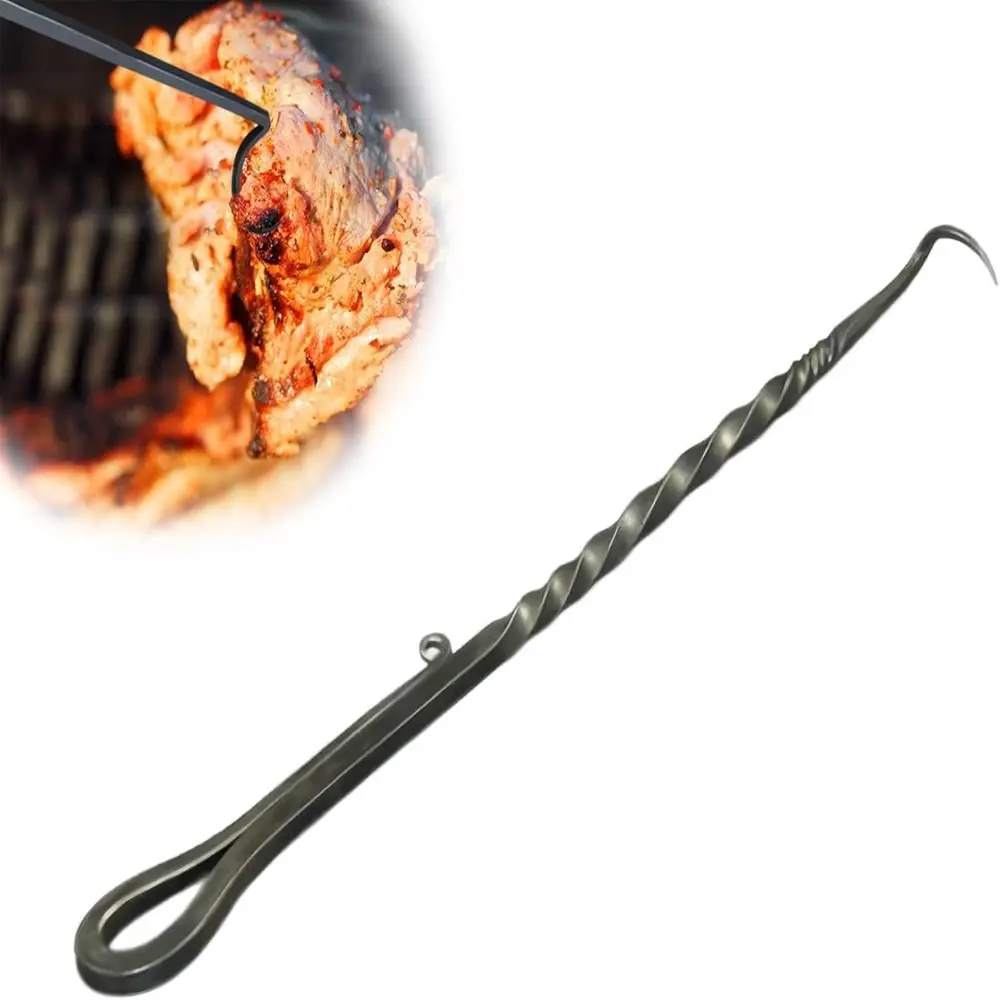 BBQ Food Flipper Meat Flipper Hook Barbecue Turners Hooks Grill Accessories for Cooking Grilling Accessories