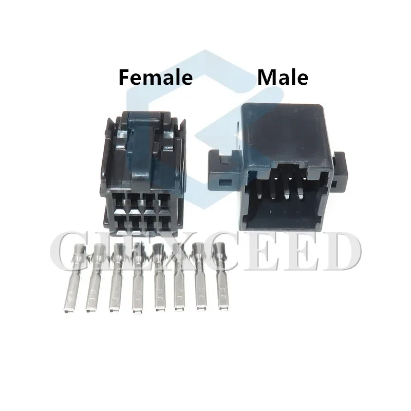 2 Sets 8 Pin 174049-2 174044-2 Car Window Lifter Assembly Cable Socket AC Assembly Automotive Pin Connectors