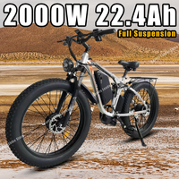 Electric Bike Smlro V3 Pro 48V22.4AH 2000W Dual Motor Electric Bicycle 26*4.0 Inch Snow Mountain Off-Road Full Suspension Ebike