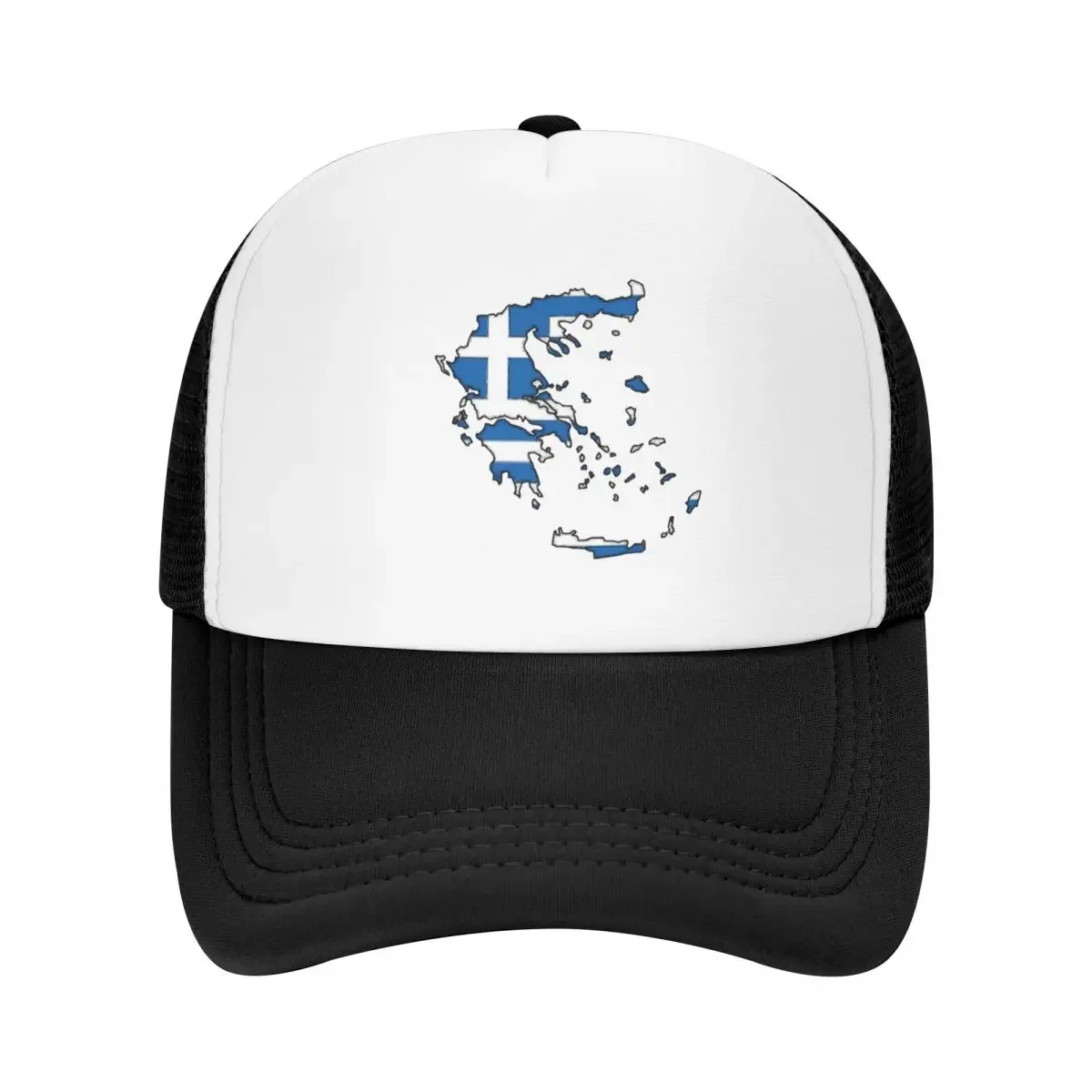 Greek Icon Baseball Cap para Homens e Mulheres, Greek Sun Hats, Grécia Mapa