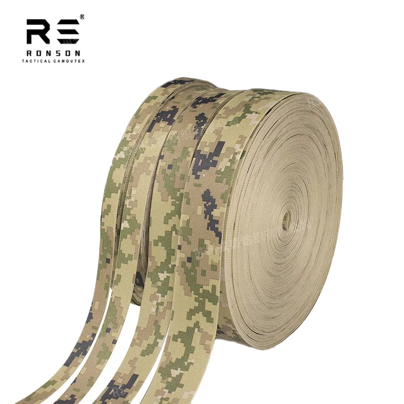 

CADPAT MT Camouflage Printed Nylon Webbing Strap Flame Retardant Near Infrared Compliant Durable Use for Tactical Gears