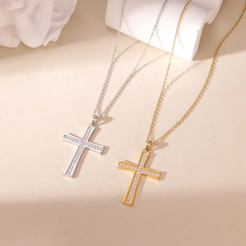 

Изысканное модное колье из титановой стали с кулоном-цепочкой на ключицы, с гальваническим покрытием и высококачественным цирконом