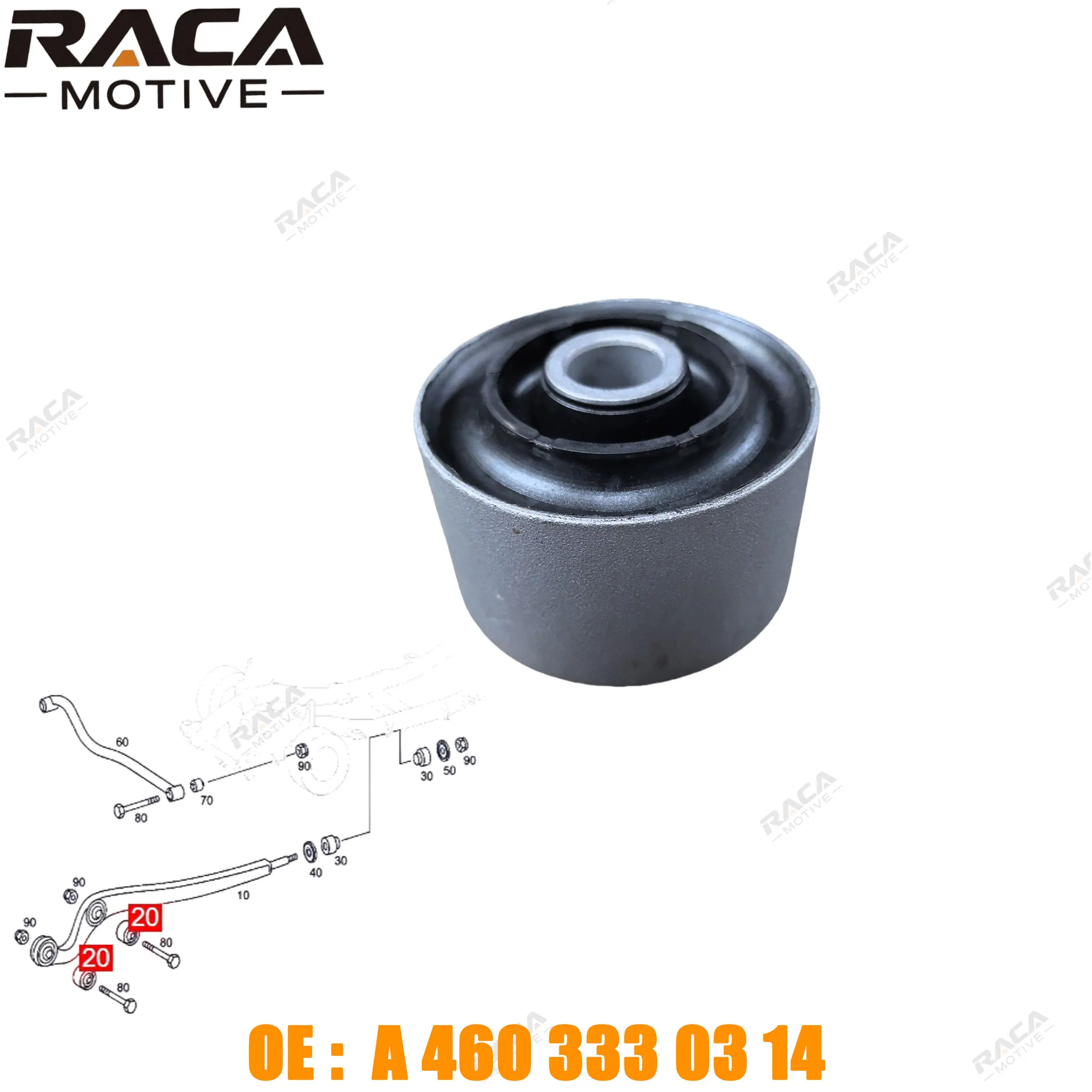 

Front Axle Suspension Lower Control Arm Bushing Suitable for Mercedes-Benz G-Class W460 W461 W463 W464 W465 G500 A4603335014 4603335014 A4603330314 4603330314
