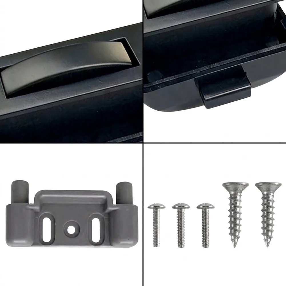 For RV Drawer Handle with Push Lock Latch Mechanism for Yacht Boat Cupboard Storage ABS Zinc Alloy Construction Compact Fit