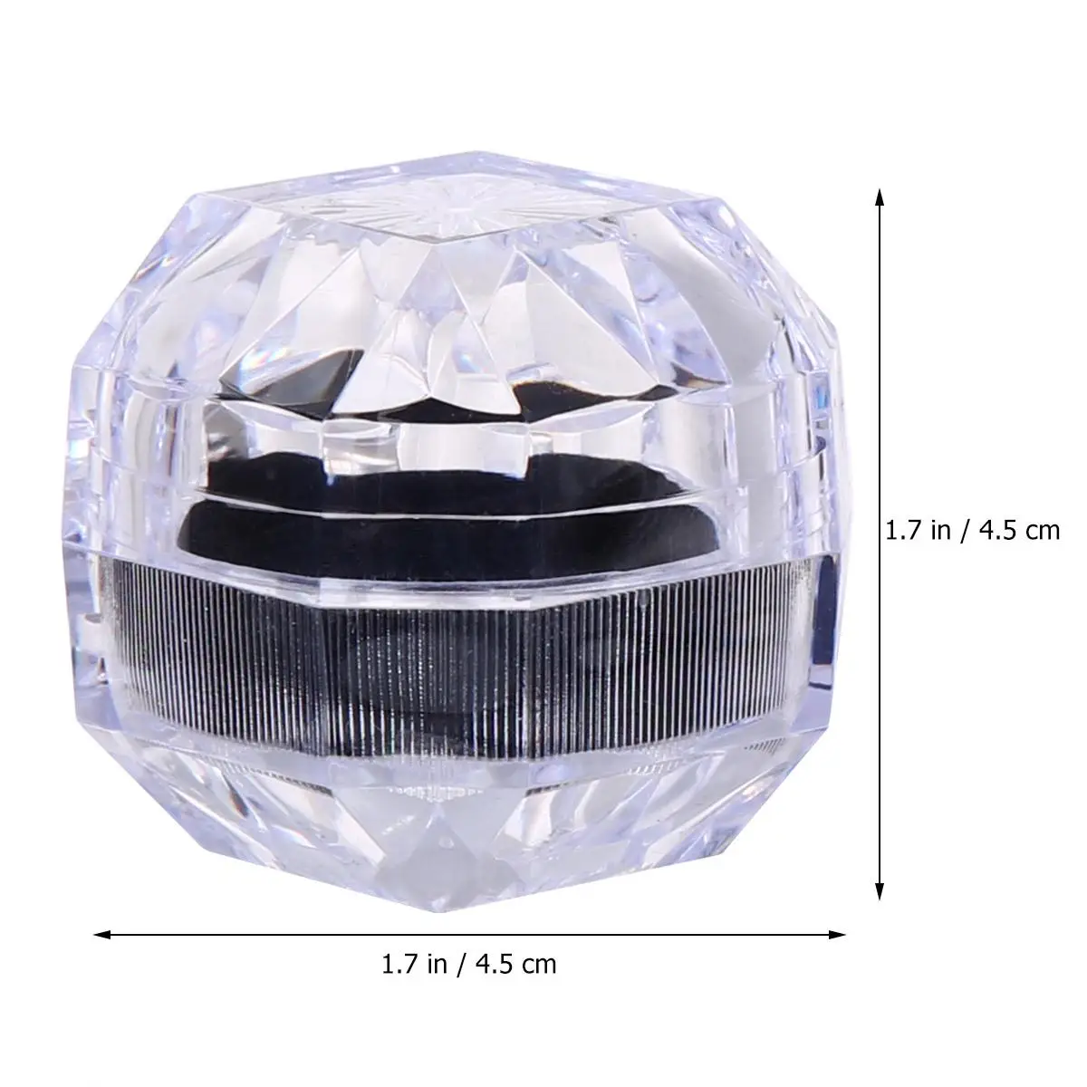 

Jewelry Box Ring Storage ganizer Transparent Acrylic Black Stud Earrings Case For Rings Gifts Wedding Birthday Valentines Day