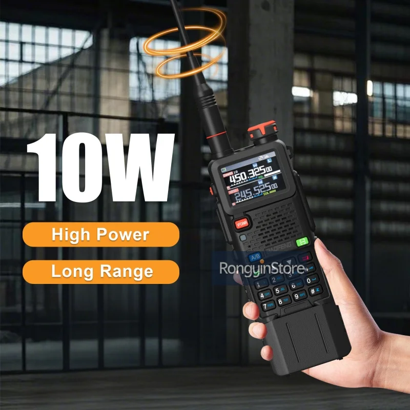 Baofeng 5RH Pro GPS Walkie Talkie Multi Band 3000mAh AM FM NOAA Wirless Copy Frequency Type-C UV-5RH PRO Pro 5RHPro For Hunting