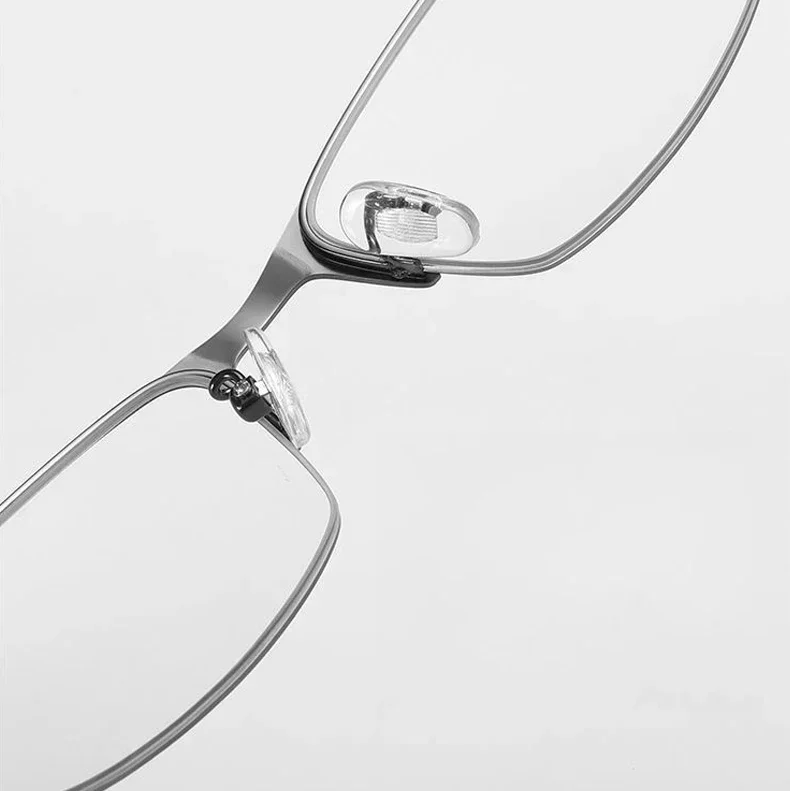Metall Business Photochrome Myopie Brille Klassische Halb Rahmen Anti-blau Licht Brillen Outdoor High Definition Nahe Anblick Gläser – Detail 13