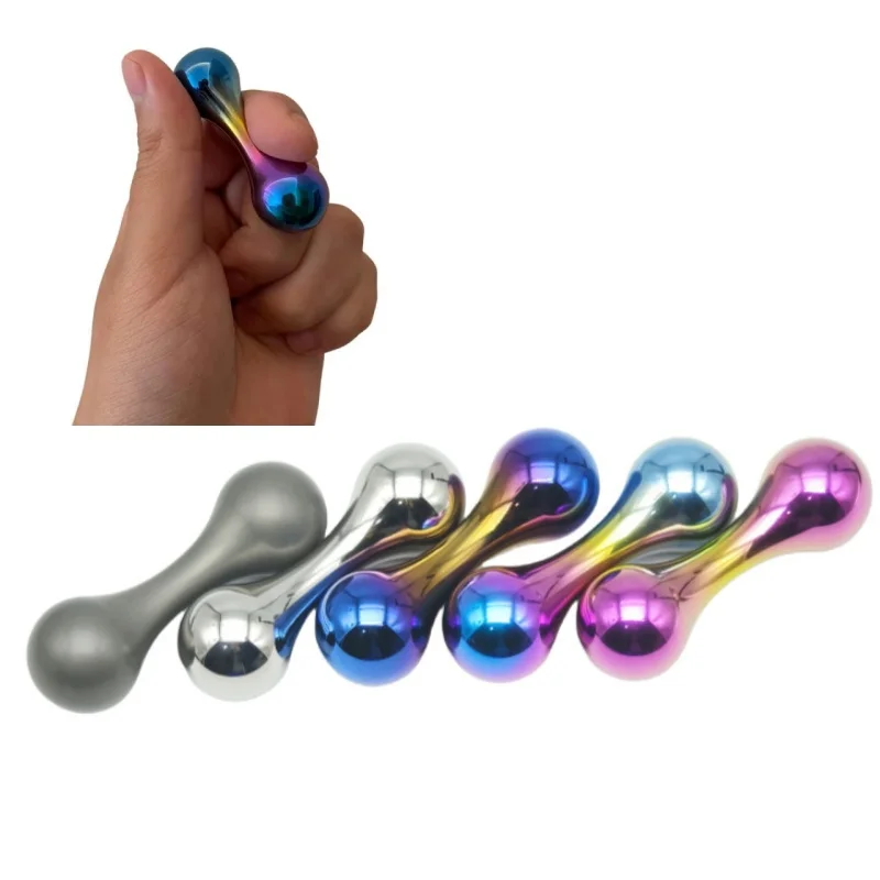 Funny Titanium Alloy Begleri Spinner Adult Fidget Toy Stress Relief Knucklebone Metal Finger Spinners Rotating Tabletop Gadgets