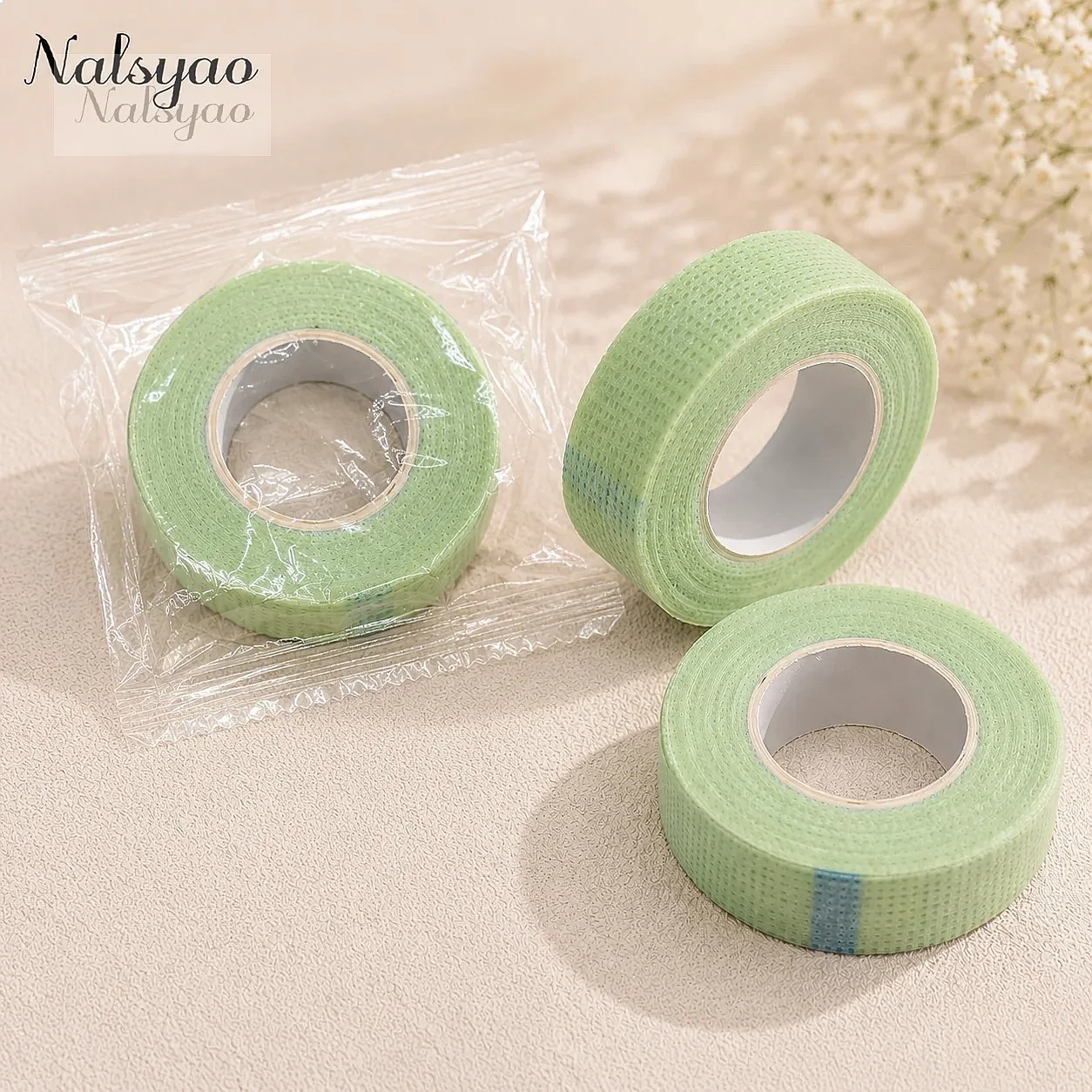 4Pcs/lot Breathable Medical Non-woven Eyelash Extension Tape Adhesive Patch Cutter Cutting for Lash Supplies