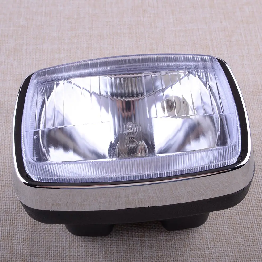 Front Headlight Headlamp Square Fit for Honda ATC110 ATC185S ATC200S FourTrax 125 TRX125