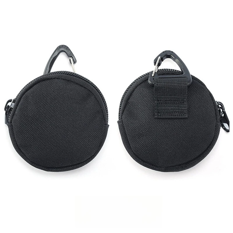 New High Quality Unisex Zipper Wallet Portable Round Mini Card Bag Coin Pocket Key Bag Credit Card Holder Purses