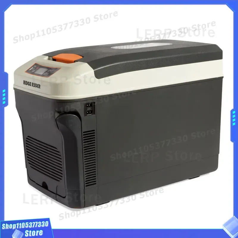 Factory Portable Car 12v 24v Home 100V 220V 35L Handle Wheels Double Cooling Mini Camping Fridge Cooler Box