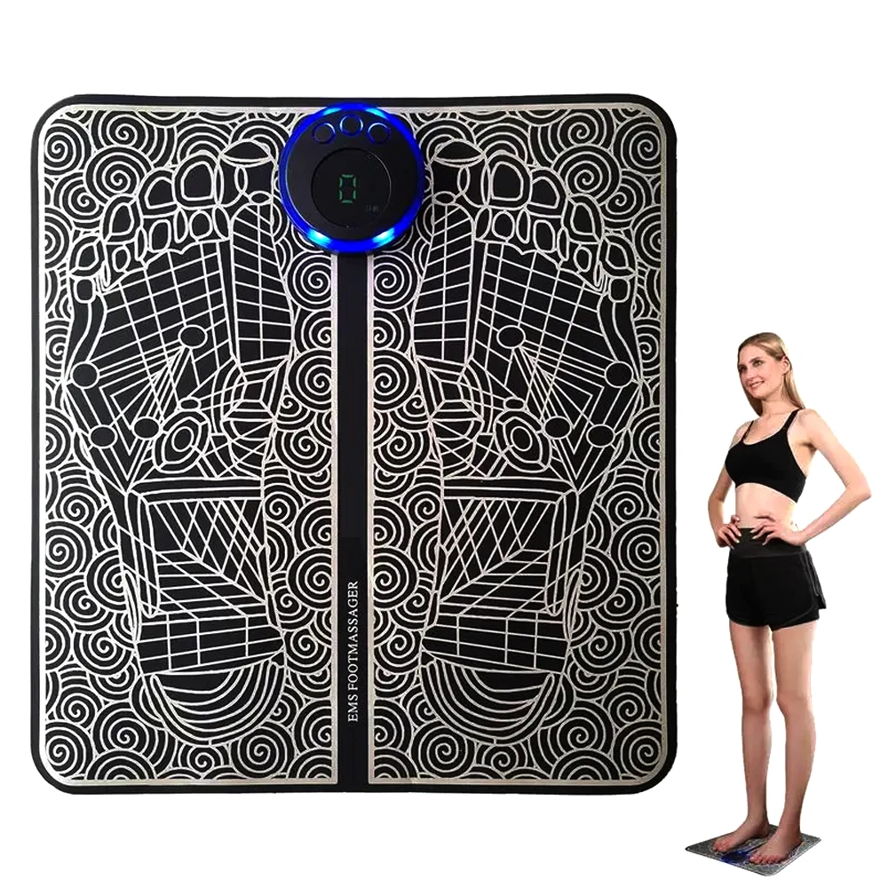 

1pcs Foot Massager Pad with Remote Control for Relaxing Feet Portable Heat Function Foot Massage Mat