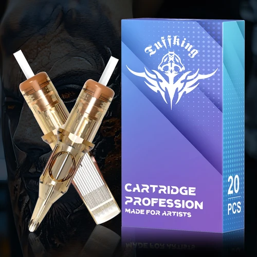 Agujas de cartucho de tatuaje RL RS RM M1, revestimiento redondo, aguja de tatuaje de seguridad esterilizada desechable, 5/20/40/50 unids/lote