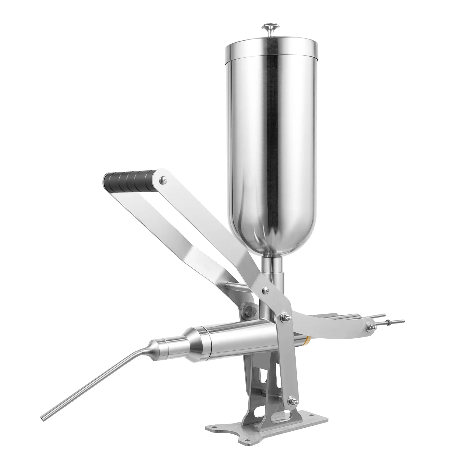 

Manual Donut Filling Machine 304 Stainless Steel, 5.28qt Capacity, 4 Anti-Drip Nozzles, For Bakery Cafe and Dessert Shop