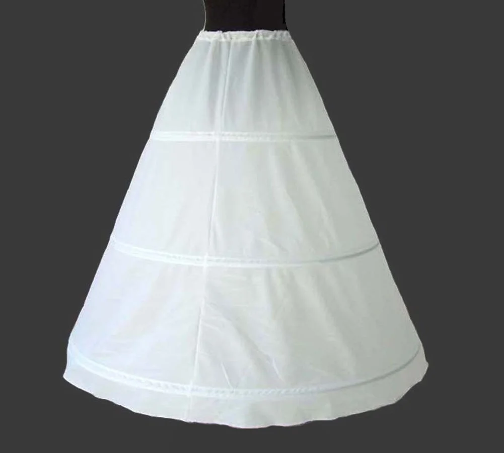 Jupon Crinoline 3 créoles, robe de bal de mariage, jupon de fête, jupe antidérapante, sous-jupe