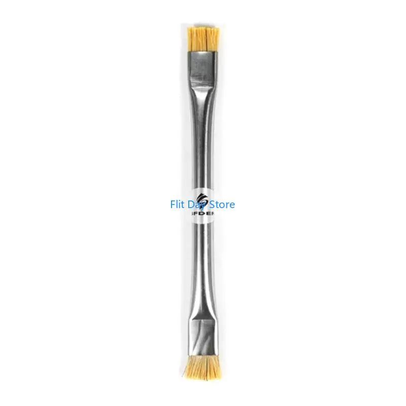 F92C Double Head Anti Static Brush Mainboard Rework Brush For Mobile Phone BGA CHIP IC Repair Soldering Cleaning Tool
