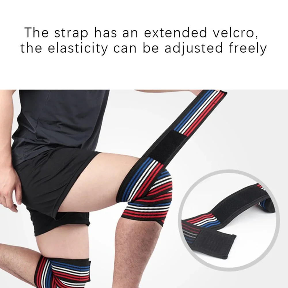 1Pcs 180cm Elastic Compression Knee Brace Wraps for patellar Tendon Support Straps for Plantar Fasciitis,Joint Pain,Swelling,Gym