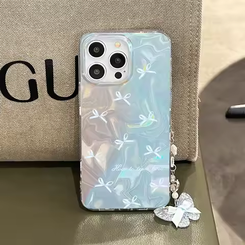 Butterfly Bow Case For Infinix Hot 60 60i 50 Pro Plus Note 50 Zero 40 GT 30 Tecno Spark 40C Camon 40 30 Pro ITEL A50 P55 Cover