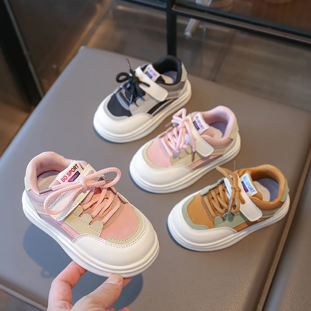 

Trendy Spring Velcro Children's Shoes Sneakers Kids Fashionable Children Girls Casual Shoes Lightweight Autumn Shoes Breathable