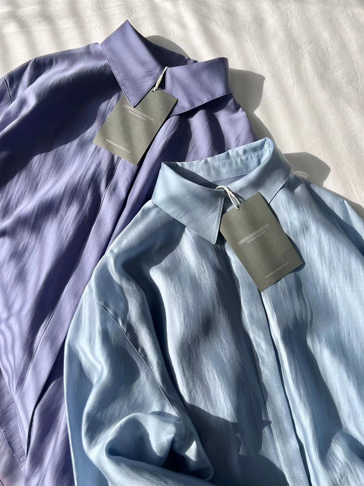 

PREON Premium Glossy Loose Long Sve Silk irt Versatile Commute Sle Women's Busin Casual Classic Fit Button Plaet