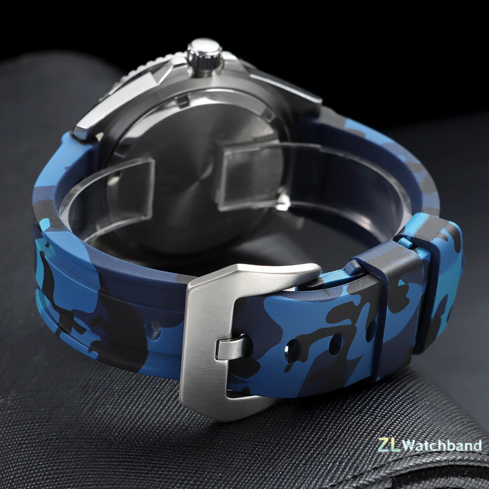 Silicone Straps for Panerai 20mm 22mm 24mm 26mm Rubber Watch Band for Seiko Men Women Sport Waterproof Bracelets Wristbands Belt view 5