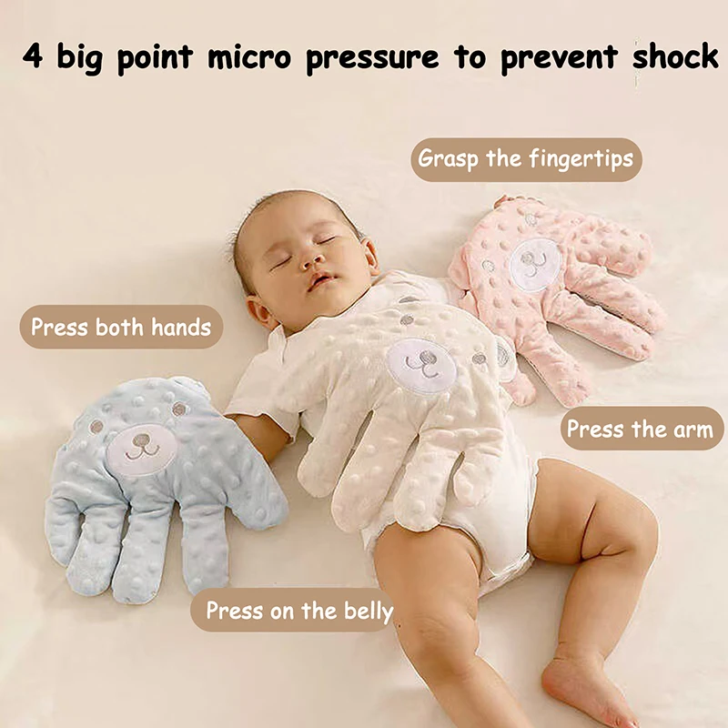 Il cuscino lenitivo per l'aiuto al sonno del bambino schiaffo automaticamente il sonno del palmo della peluche Confortevole sicurezza elettrica Il sonno accarezzante per bambini lenisce le palmi