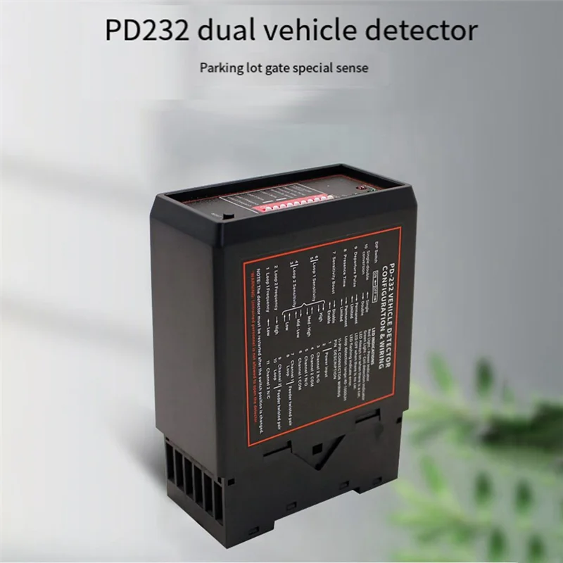 Y22A-Detektor Loop Mobil Keluar Kendaraan Saluran Ganda Parkir Pintar Detektor Loop PD232 untuk Sistem Kontrol Akses Sistem Parkir Du