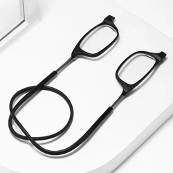 DML Hanging Neck TR90 Men's and Women's Anti-blue Light Portable Ultra-light Computer Glasses Long Narrow Fram Fashionable Item