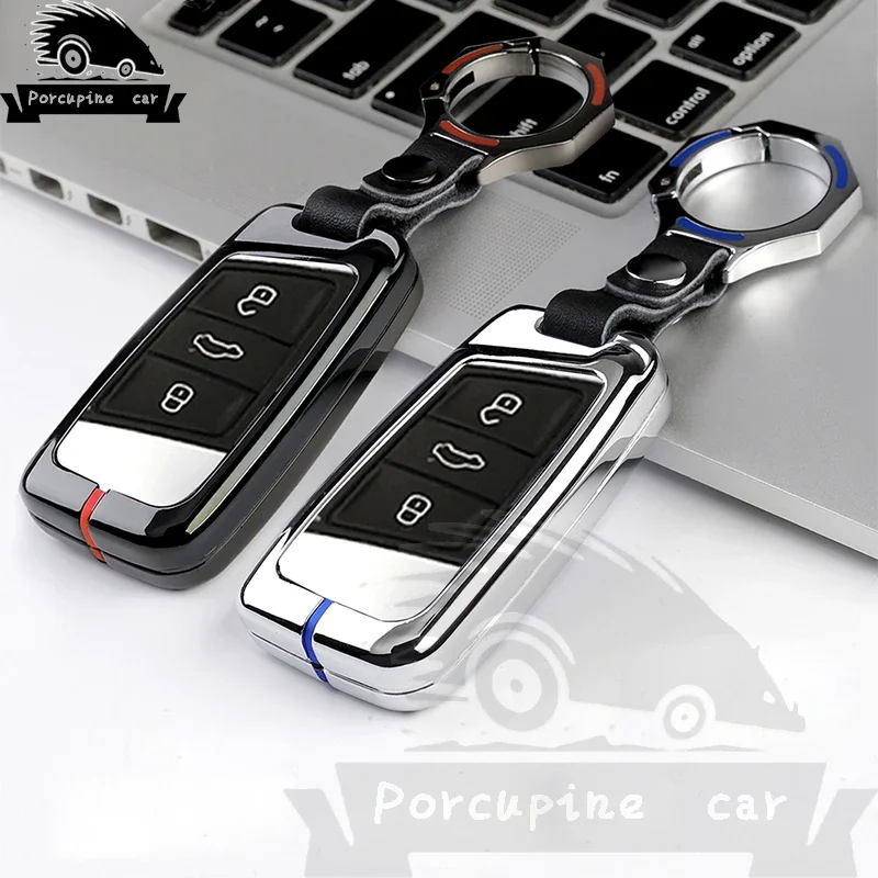 Zinc alloy Car Key Case For VW Sportwagen Golf 7 Touran New Polo Octavia Seat For Skoda Octavia A7 Kodiaq Cuptra Combi