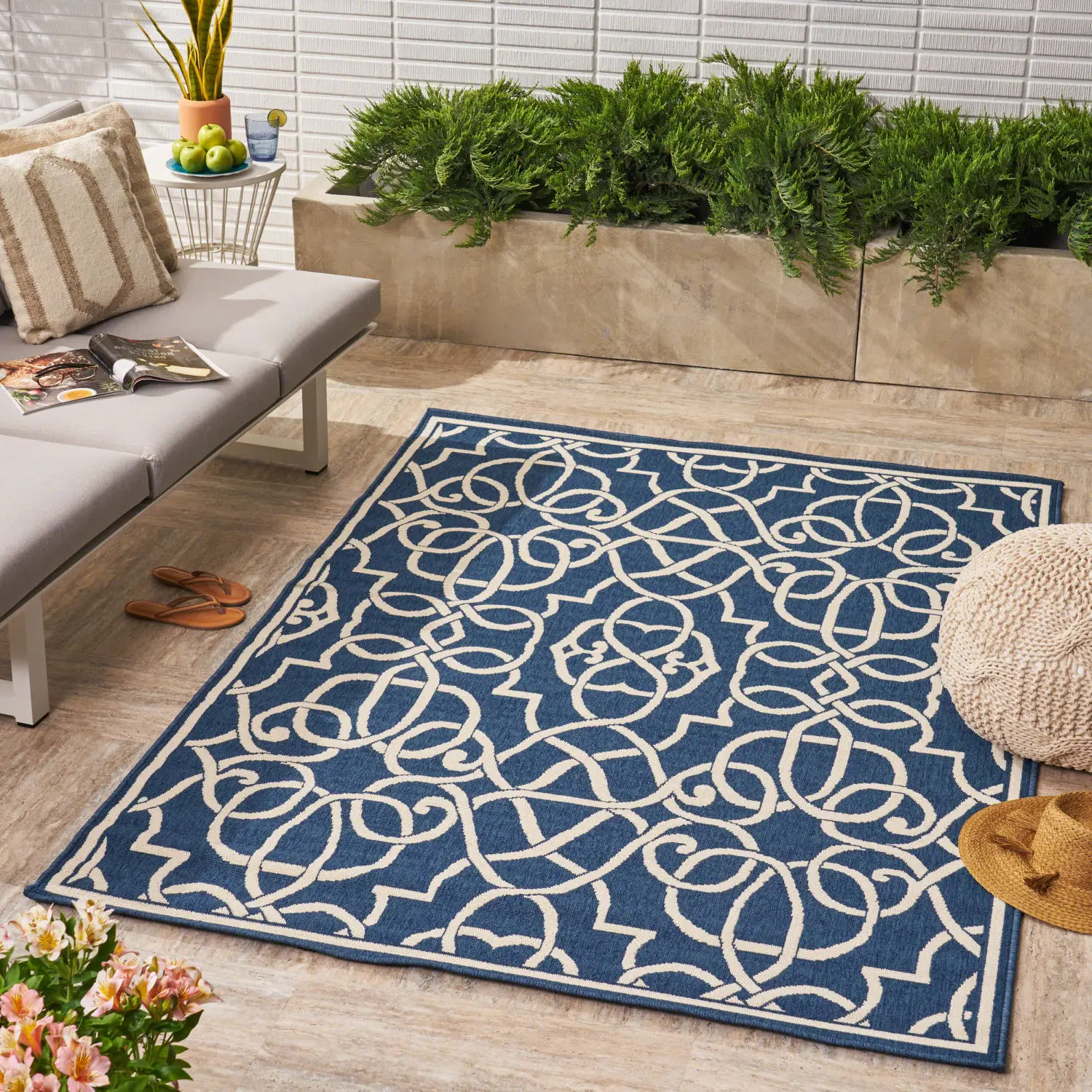 

Meridian 2205B 5'3" X 7'6" Modern Area Rug - Soft and Durable Rug for Living Room