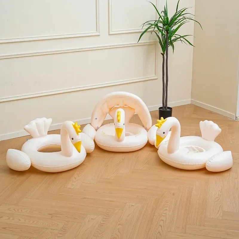 Verdickte Aufblasbare Spielzeug Crown Swan kinder Schwimmen Ring Sommer Im Freien Pool Wasser Park Aufblasbare Schwimmende Wasser Spielzeug